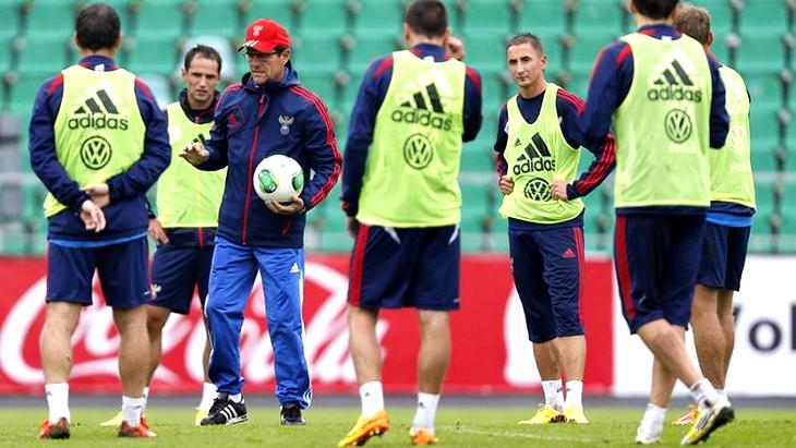 Россияне на тренировке