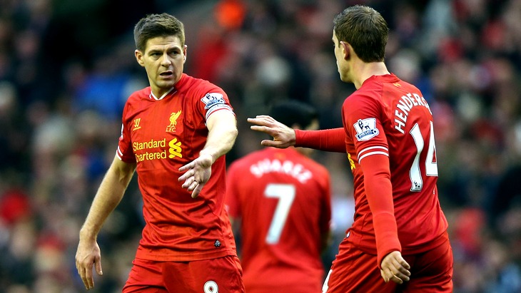 Стивен Джеррард и Джордан Хендерсон