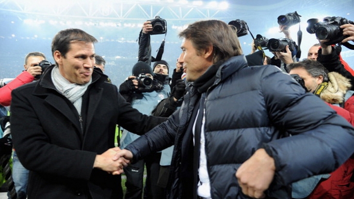 Руди Гарсия (слева) и Антонио Конте снова выяснят отношения