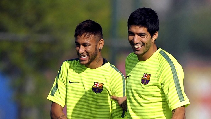 Неймар и Луис Суарес