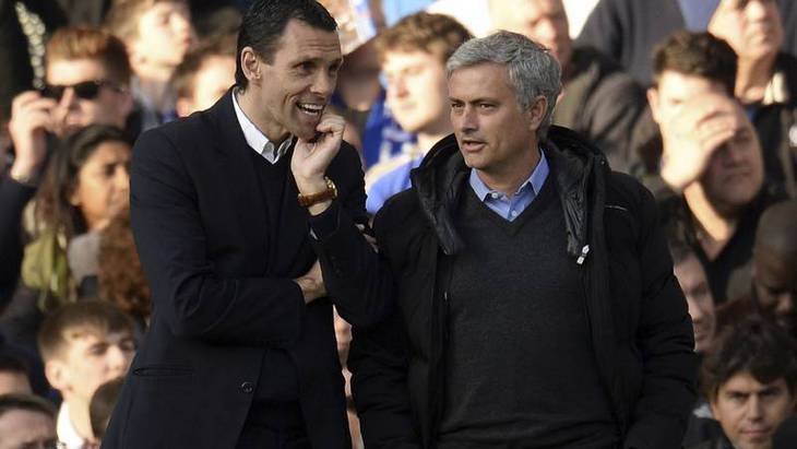 Густаво Пойет (слева) и Жозе Моуринью