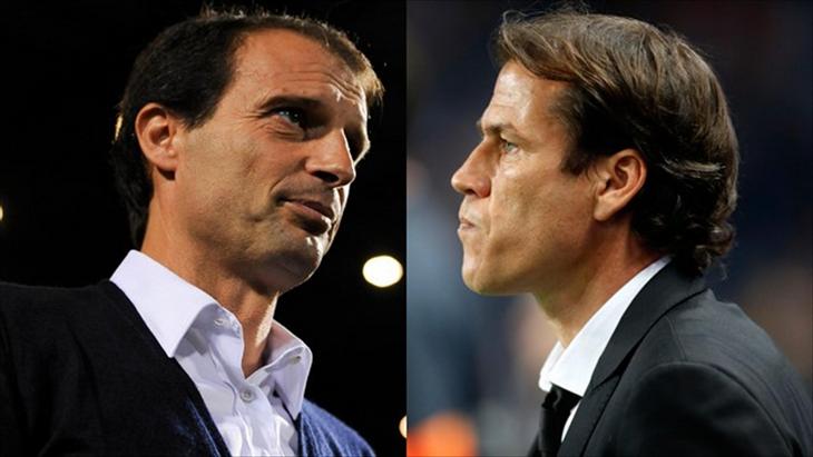 Аллегри (слева) и Гарсия готовятся к большой битве