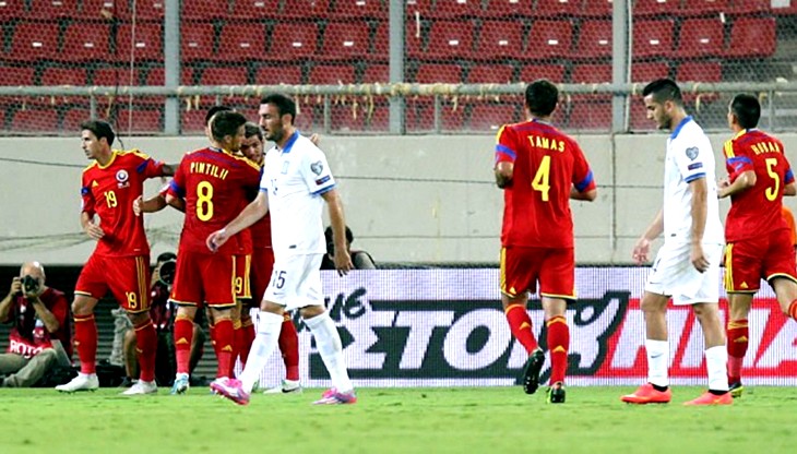 Сборная Румынии встретится с командой Греции