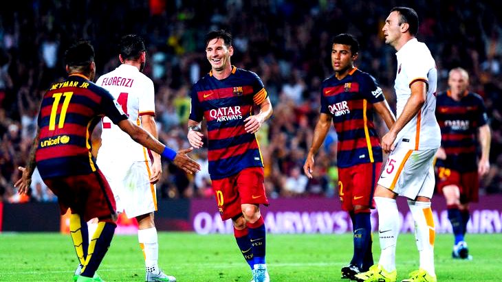 В начале августа «Барслона» выиграла у «Ромы» в рамках товарищеского матча со счетом 3:0