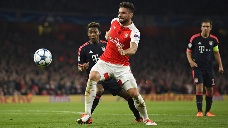 Оливье Жиру и Давид Алаба