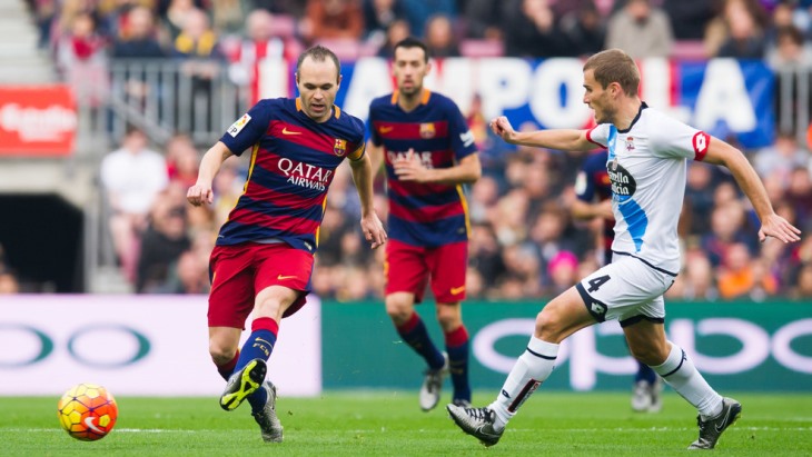 На «Камп Ноу» «Депортиво» забил дважды в концовке и спасся от поражения (2:2)