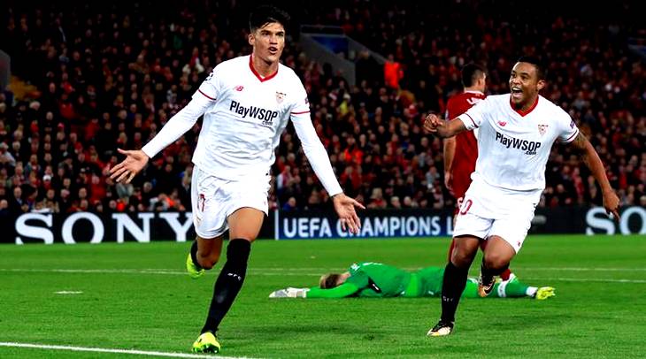 «Севилья» стартовала в групповом этапе ЛЧ матчем против «Ливерпуля» (2:2)