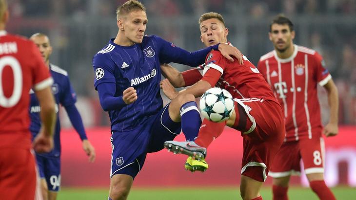 В первом туре «Андерлехт» проиграл «Баварии»