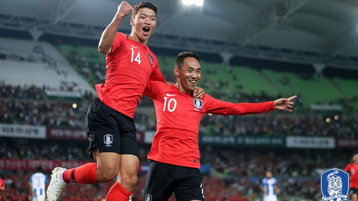 Футболисты сборной Кореи