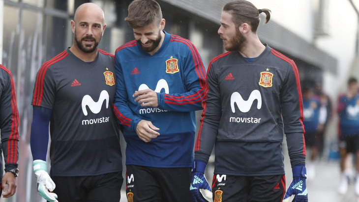 Хосе Рейна, Жерар Пике и Давид де Хеа