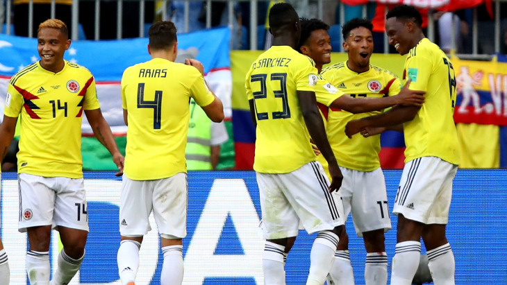 Футболисты сборной Колумбии