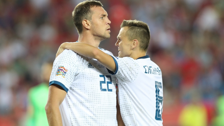 Артем Дзюба и Денис Черышев