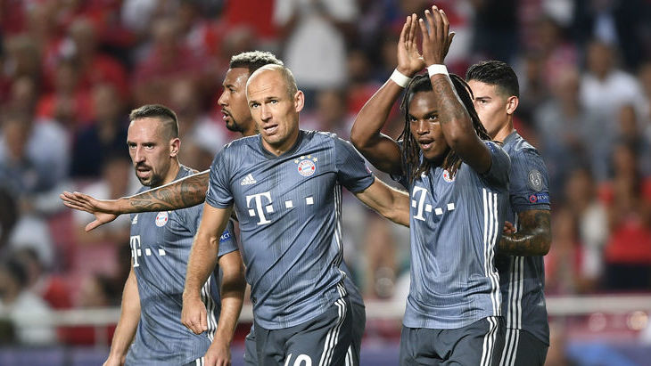 «Бавария» выиграла в первом туре у «Бенфики»