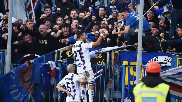 «Сампдория» не знает поражений в пяти предыдущих матчах