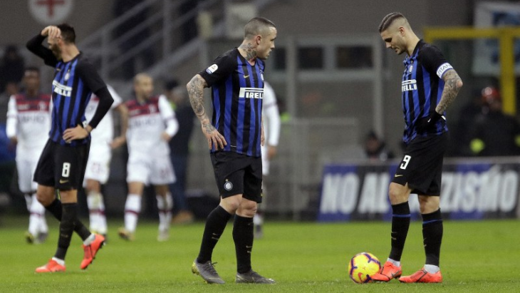 «Интер» проиграл три предыдущих матча