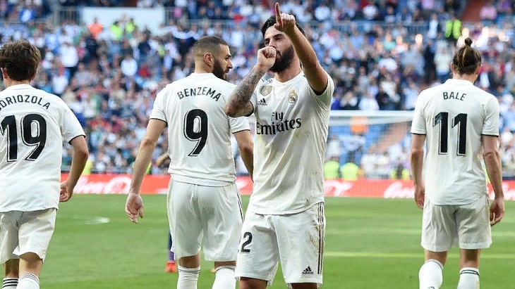 Футболисты «Реала» в прошлом матче