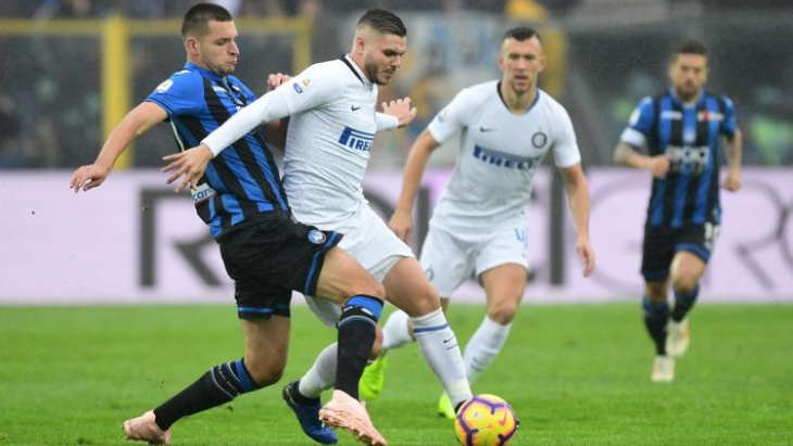 «Интер» опережает «Аталанту» на пять очков