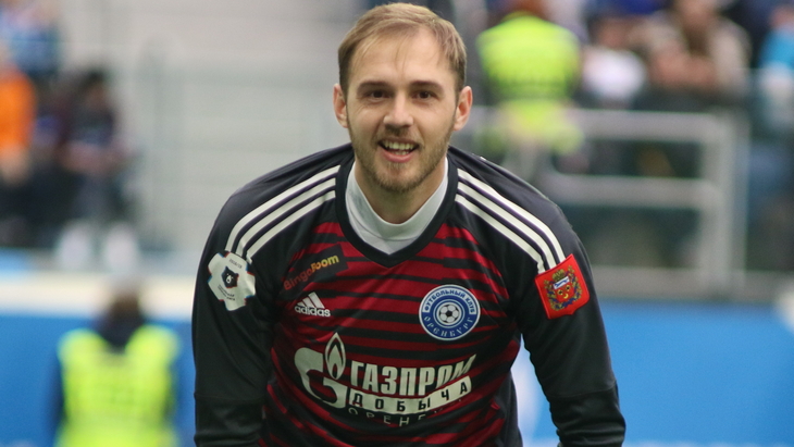 Вратарь «Оренбурга» Евгений Фролов