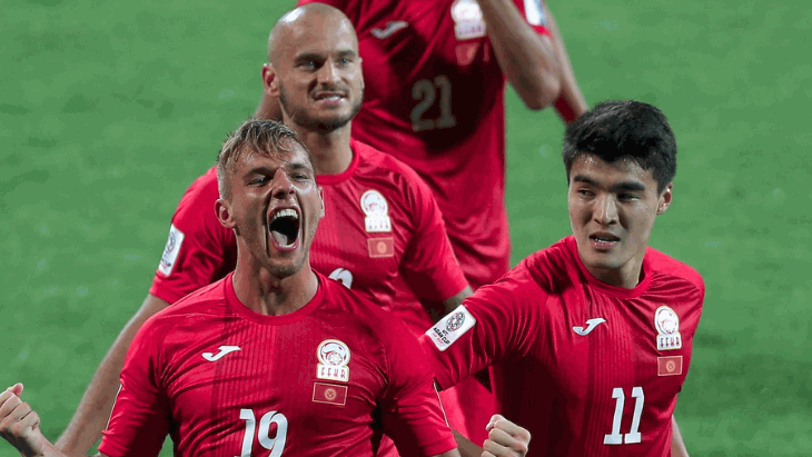 Футболисты сборной Киргизии