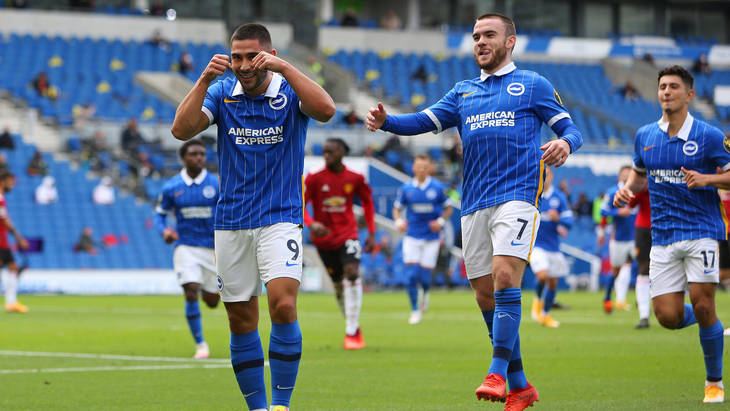 В среднем «Брайтон» забивает почти по два мяча за игру