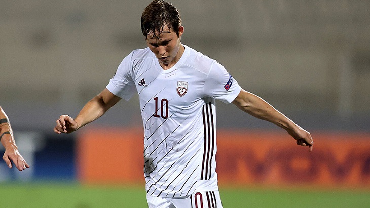 Латвия занимает третье место в группе