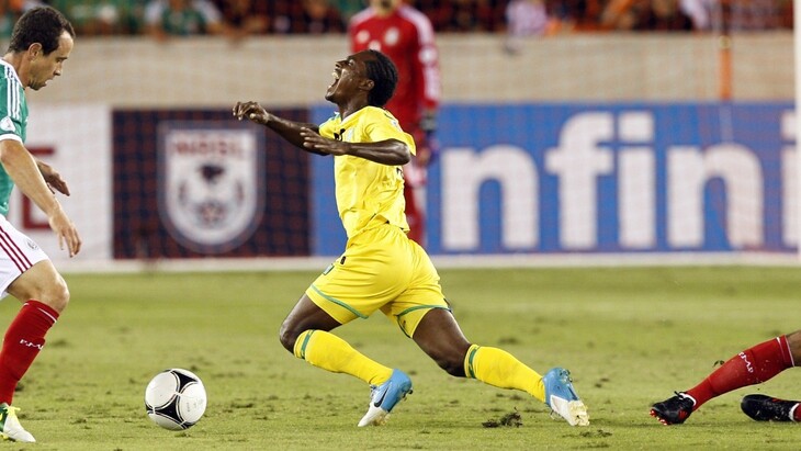 Эмоции игрока сборной Гайаны