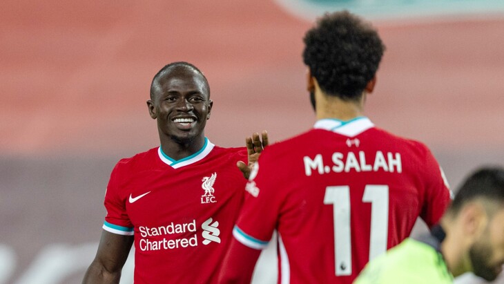 Садио Мане и Мохаммед Салах