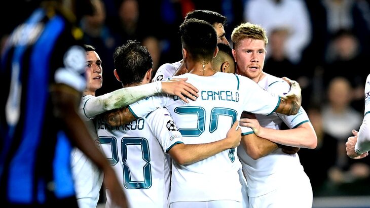 «Манчестер Сити» выиграл в гостях у «Брюгге» со счетом 5:1