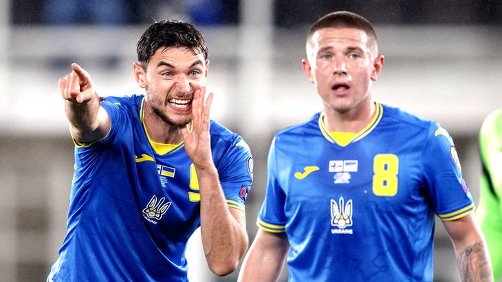 Футболисты сборной Украины