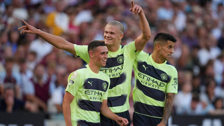 Эрлинг Холанд в первом туре АПЛ забил два мяча в ворота «Вест Хэма»