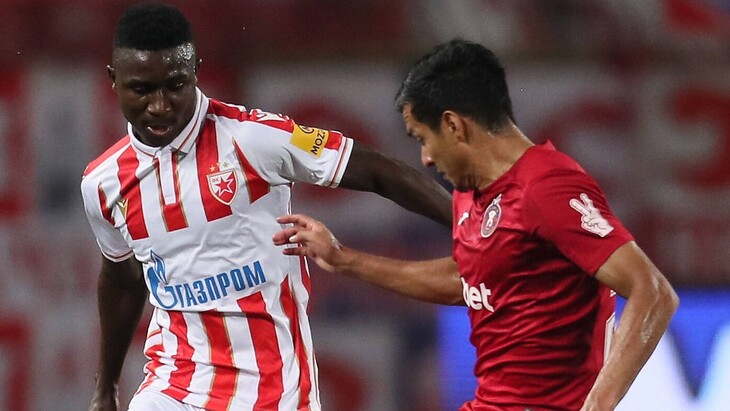 Фрагмент матча «Пюник» — «Црвена Звезда». Квалификация Лиги чемпионов