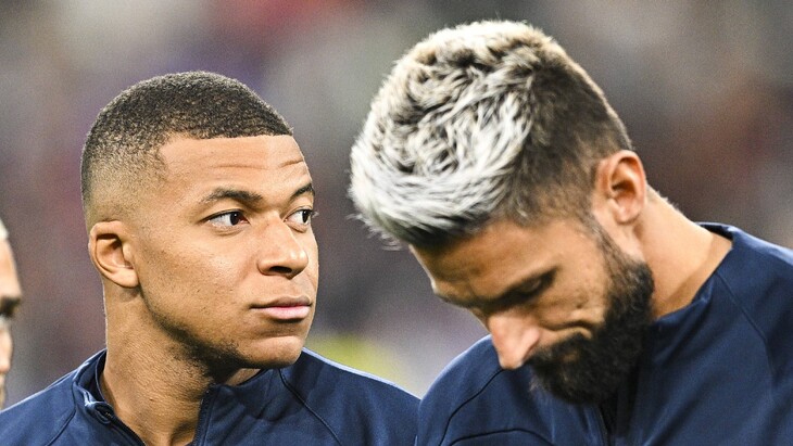 Килиан Мбаппе и Оливье Жиру