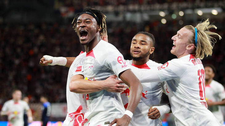 «Лейпциг» забил 15 мячей в пяти предыдущих матчах Бундеслиги на выезде