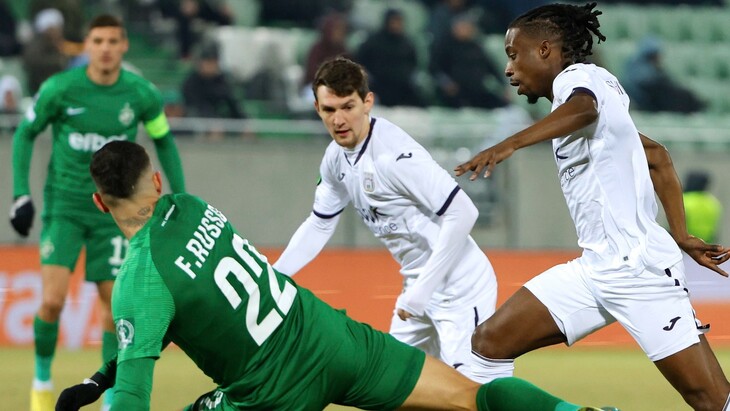 «Лудогорец» — «Андерлехт». Первый матч 1/16 Лиги конференции