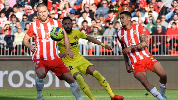 Фрагмент матча испанской Ла Лиги «Альмерия» — «Вильярреал»