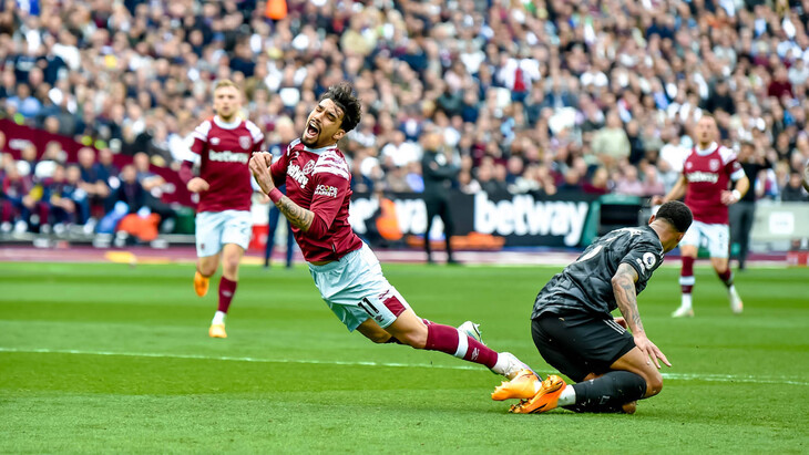 Фрагмент матча АПЛ «Вест Хэм» — «Арсенал»