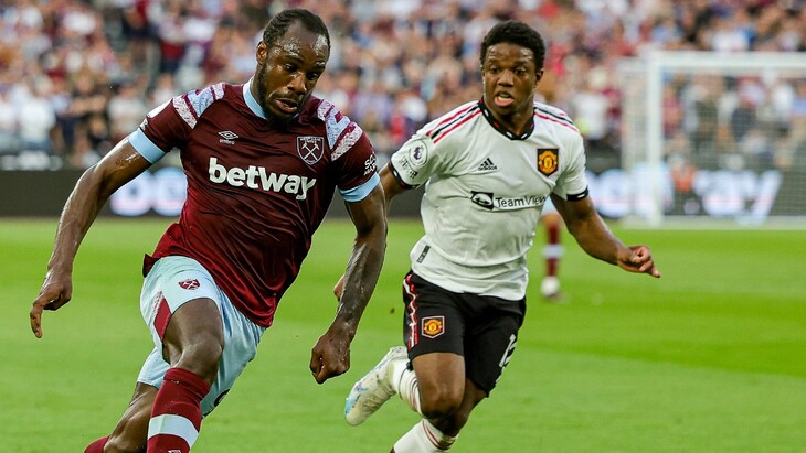 Фрагмент матча АПЛ «Вест Хэм» — «Манчестер Юнайтед»