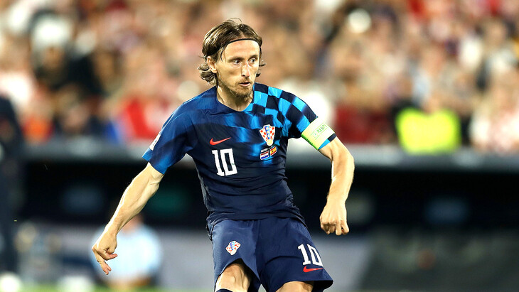Лука Модрич — полузащитник сборной Хорватии