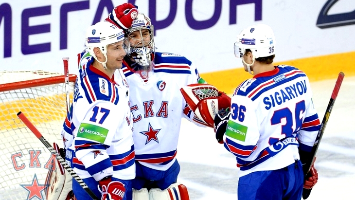 Хоккеисты СКА