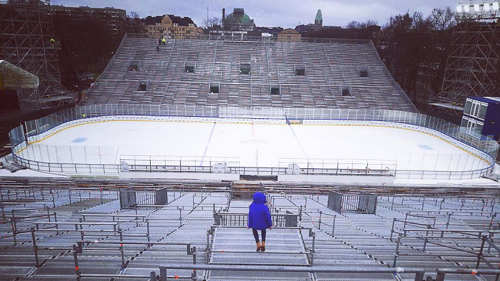 Стадион под открытым небом в Хельсинки