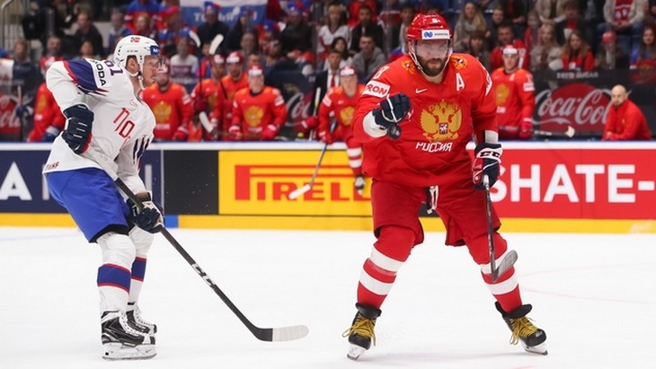 Александр Овечкин в матче с Норвегией