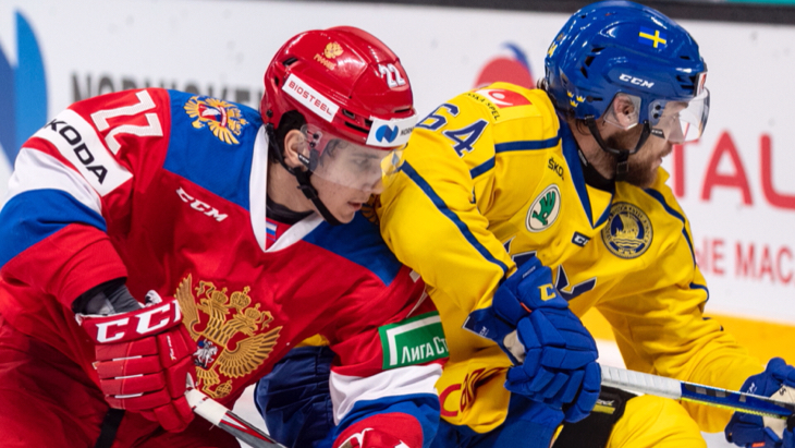 Россия в матче со Швецией в Кубке Карьяла