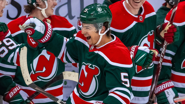 Коннор Кэррик в матче с «Филадельфией»