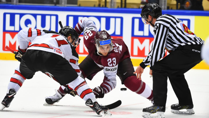 Матч между Канадой и Латвией на ЧМ-2018