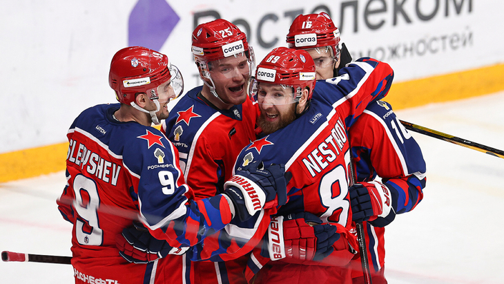 ЦСКА в матче с «Локо»