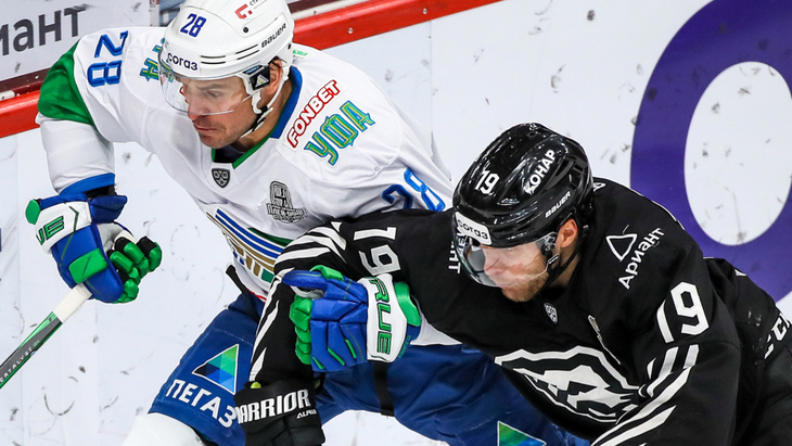 «Салават» в первой игре с «Трактором»