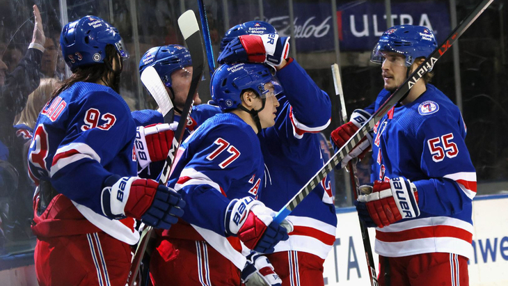 «Рейнджерс» в игре с «Питтсбургом»