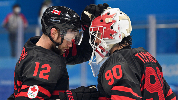 Эрик Стаал и Мэтт Томкинс на Олимпиаде в Пекине