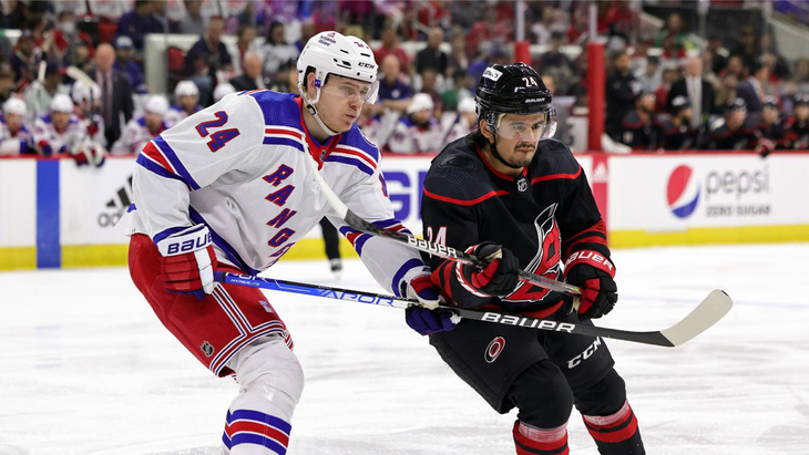 Первый матч между «Каролиной» и «Рейнджерс»