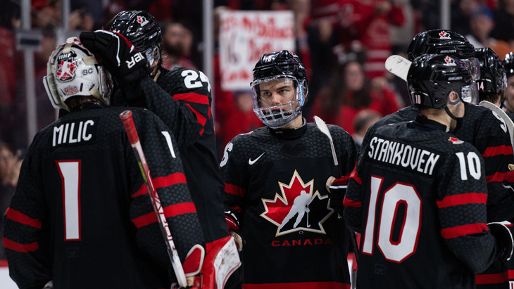 Канада в матче со Швецией